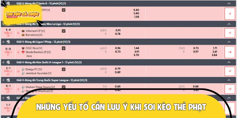 Các yếu tố quan trọng tác động đến quá trình thực hiện soi kèo